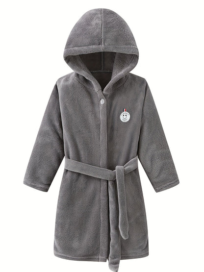 WarmNest Kinderbadjas met Capuchon en Zachte Fleece