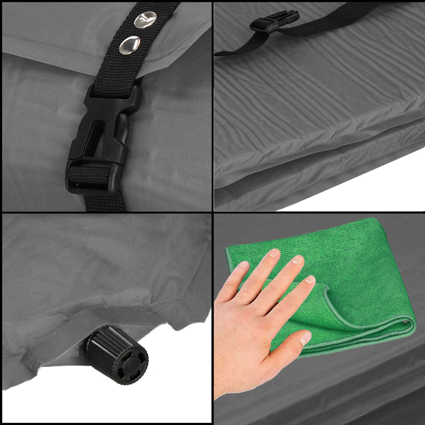 Lichtgewicht Zelfopblazende Slaapmat met Kussen – Compact en Comfortabel voor Kamperen & Backpacken