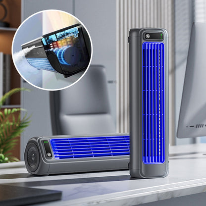 Draagbare Airconditioner 2000mAh - Bladloze Wandventilator