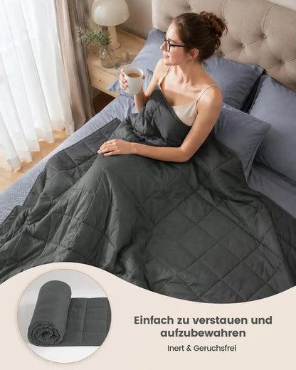 Gewichtdeken Premium Comfort 4-8kg voor Volwassenen | Microglazen Vulling