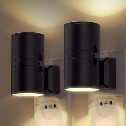 Stopcontact Wandlamp met Dag-Nachtsensor - LED Dimbaar 10W Warm Licht