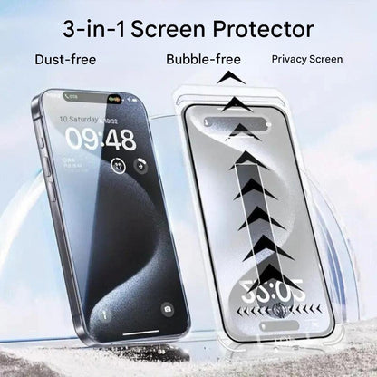 iShield Privacy – 3-in-1 Privacy Glasfolie voor iPhone