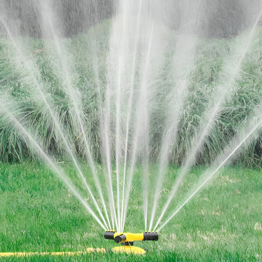 AquaFlow 360 Roterende Tuinsproeier – Efficiënte Waterbesparende Irrigatie