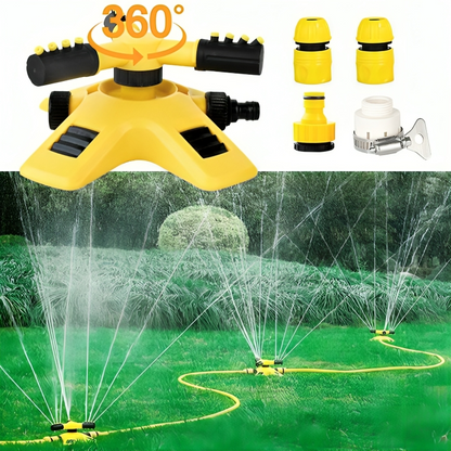AquaFlow 360 Roterende Tuinsproeier – Efficiënte Waterbesparende Irrigatie