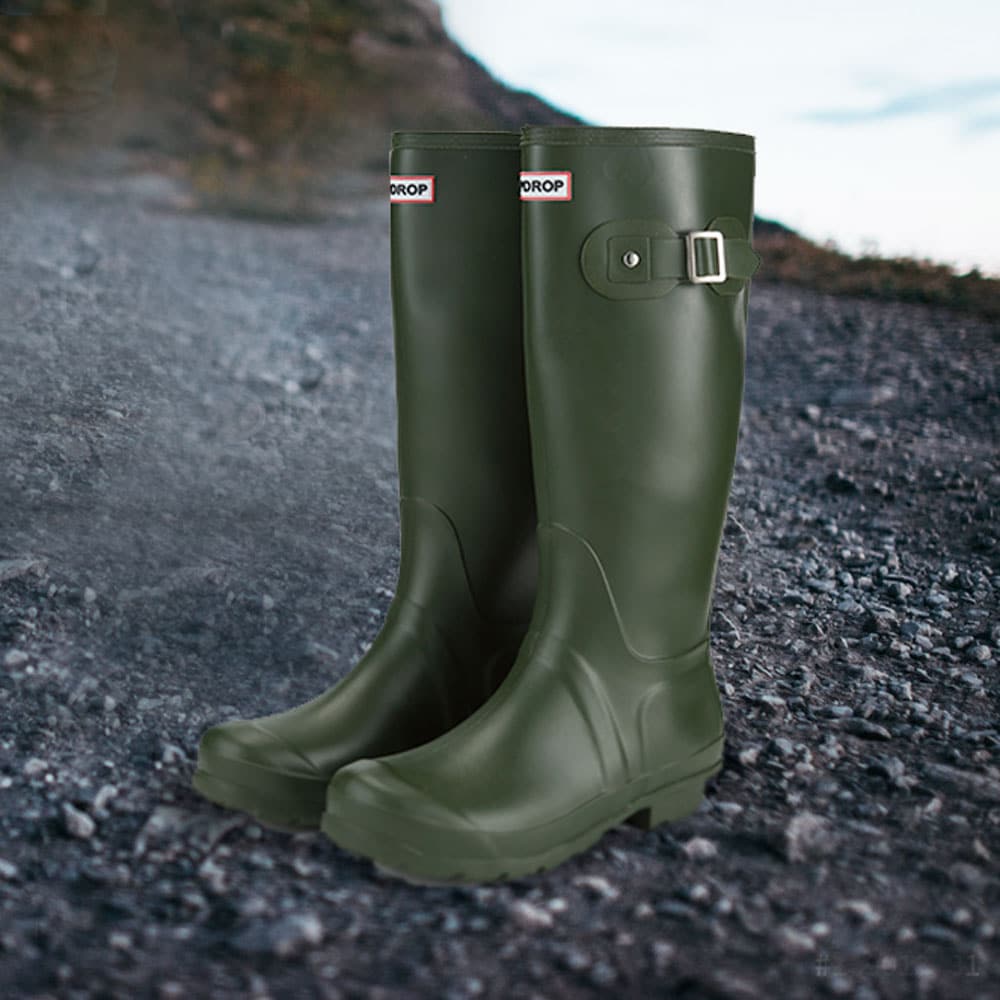 Regenlaars Dames HoogSpat – Waterdicht met Gripzool