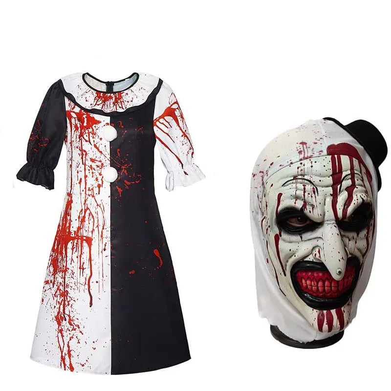 Griezelige Clown Halloween Outfit – Compleet Kostuum voor Mannen en Vrouwen