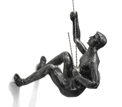 Bergklimmer Wandsculptuur – Handgemaakte Klimmer Kunstwerk