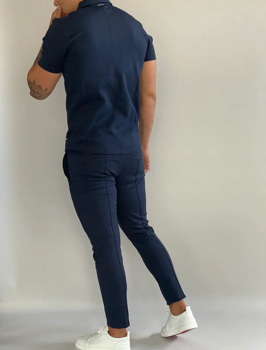 Heren Casual Overhemd en Broek Set Comfortabele Pasvorm