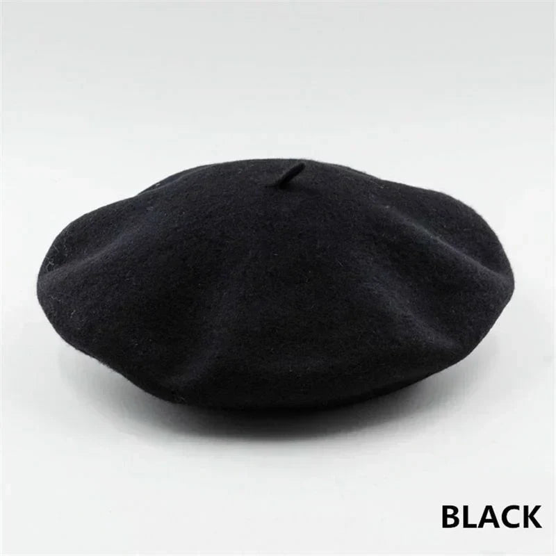 Elegante Vilten Baret – Klassieke ronde vorm met zachte stof