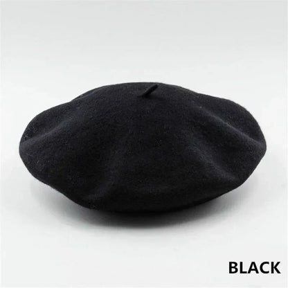 Elegante Vilten Baret – Klassieke ronde vorm met zachte stof