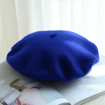 Elegante Vilten Baret – Klassieke ronde vorm met zachte stof