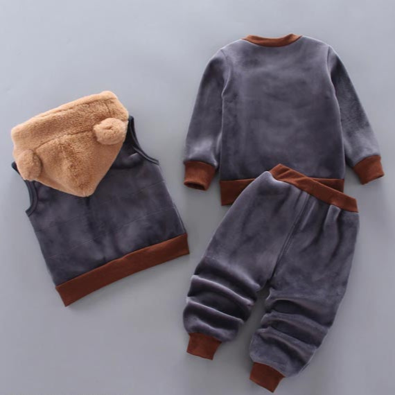 KleintjeKnuffel Set – 3-delige Baby- en Peuterset met Berenmotief