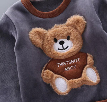 KleintjeKnuffel Set – 3-delige Baby- en Peuterset met Berenmotief