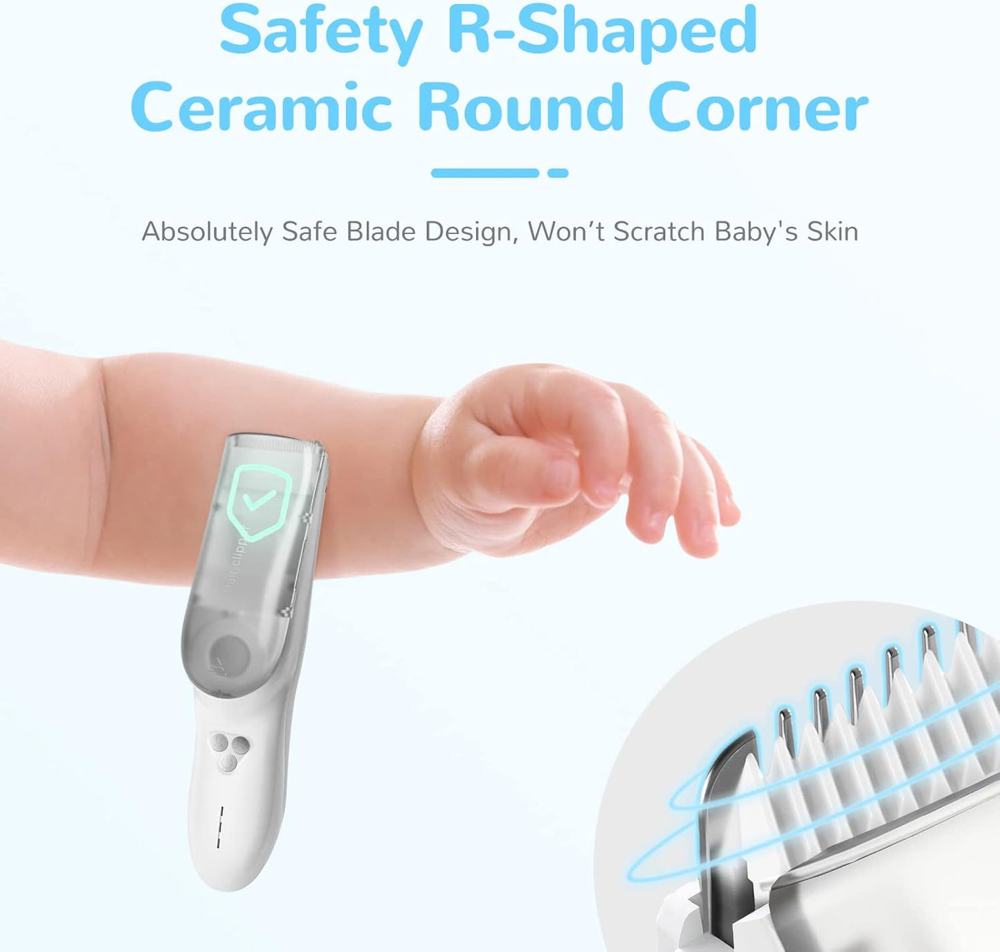 Baby Tondeuse met Opbergdoos | Waterdichte Oplaadbare Snoerloze Tondeuse met Stofzuiger die Geknipt Haar Automatisch Opzuigt
