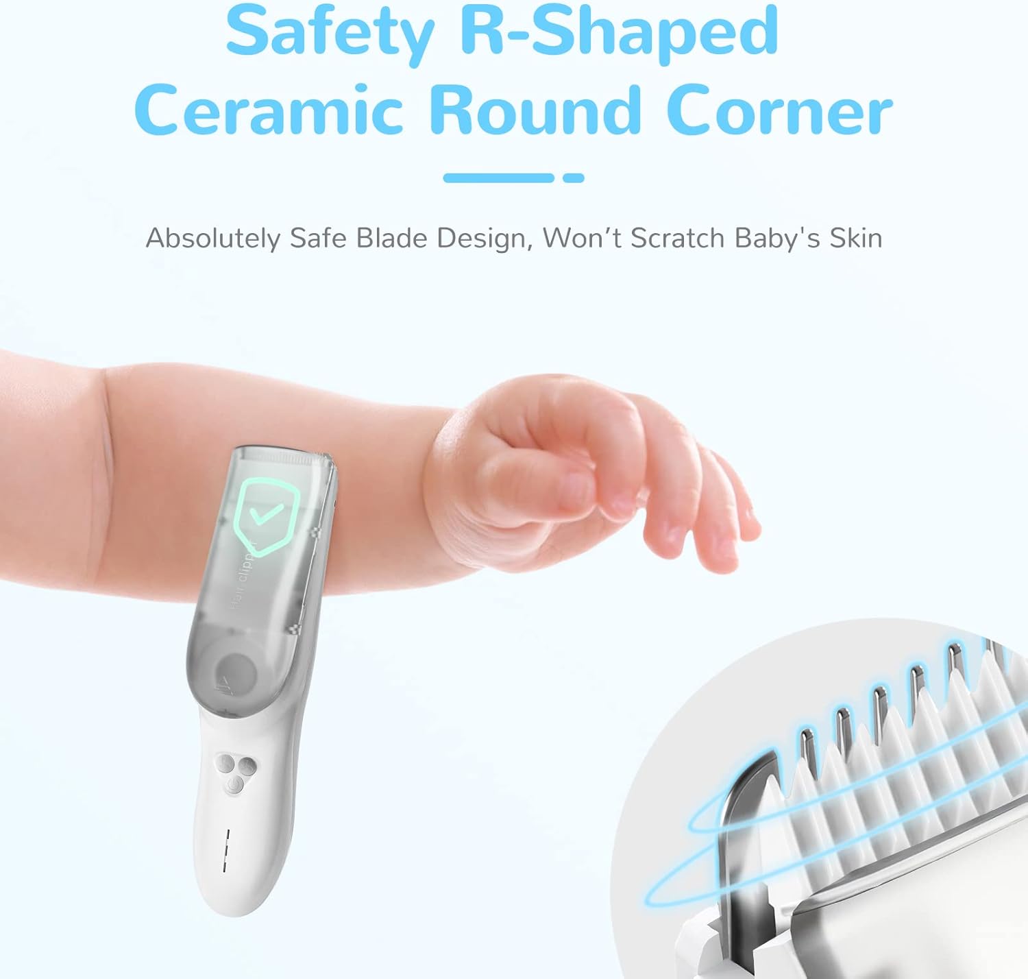 Baby Tondeuse met Opbergdoos | Waterdichte Oplaadbare Snoerloze Tondeuse met Stofzuiger die Geknipt Haar Automatisch Opzuigt