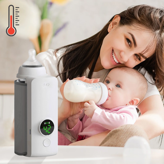 WarmBuddy Mini – Draagbare USB Flesverwarmer met LCD Temperatuurregeling