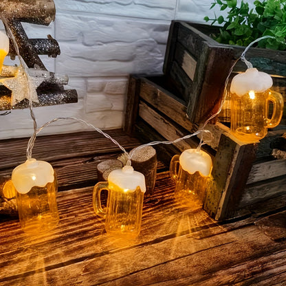 Bierpul Lichterketting Warmwit – 20 LED-lampjes, Batterijgevoed
