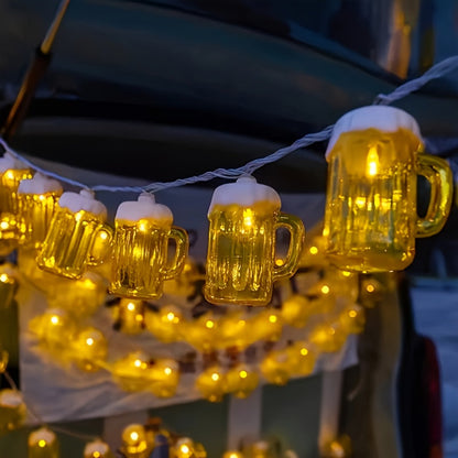 Bierpul Lichterketting Warmwit – 20 LED-lampjes, Batterijgevoed