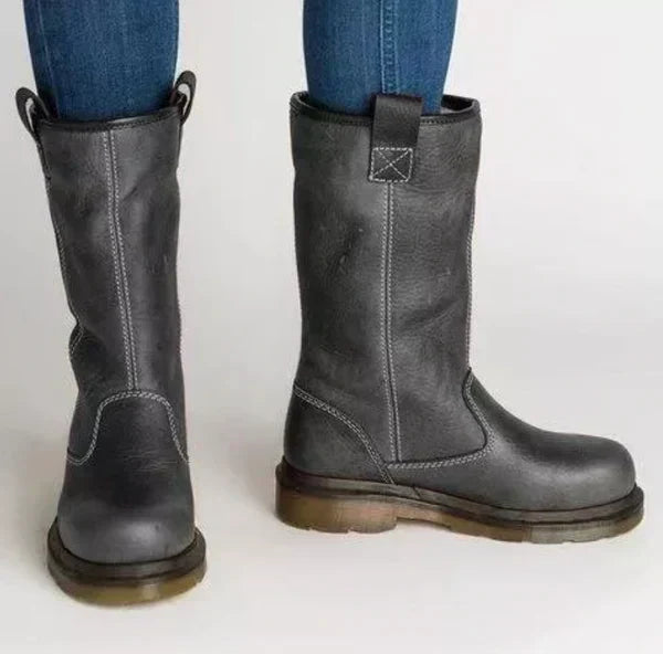 Comfortabele Mid-Calf Winterlaars – Klassiek Design voor Dagelijks Gebruik