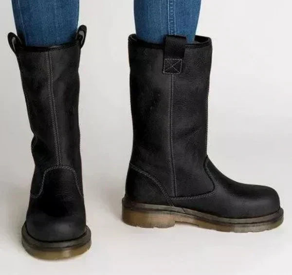 Comfortabele Mid-Calf Winterlaars – Klassiek Design voor Dagelijks Gebruik