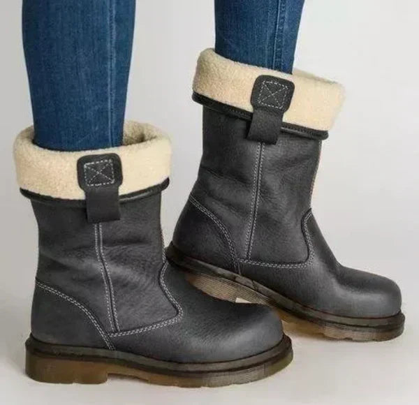 Comfortabele Mid-Calf Winterlaars – Klassiek Design voor Dagelijks Gebruik