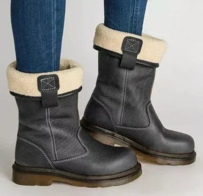 Comfortabele Mid-Calf Winterlaars – Klassiek Design voor Dagelijks Gebruik