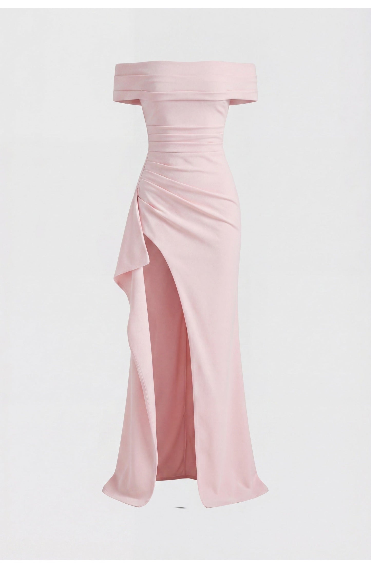 LunaÉtoile Maxi Jurk met Off-Shoulder Halslijn en Hoge Split