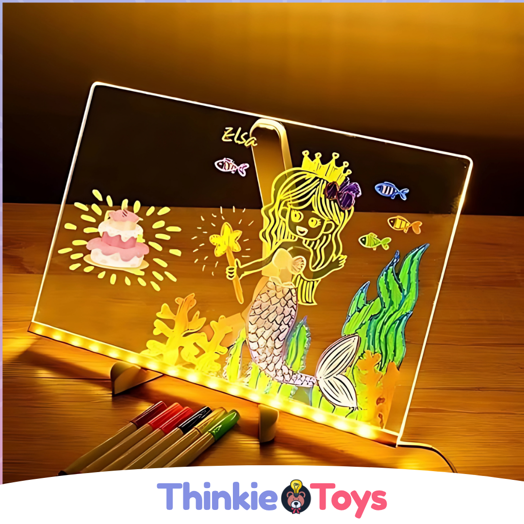 IllumiSchrijf LED Tekenbord – Herbruikbaar Lichtbord voor Creatieve Geesten