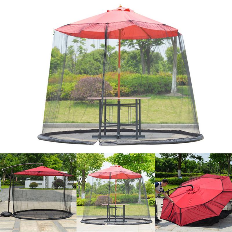 BugBarrier | Buiten Klamboe voor Patio Paraplu - Insecten & Insecten Bescherming Scherm