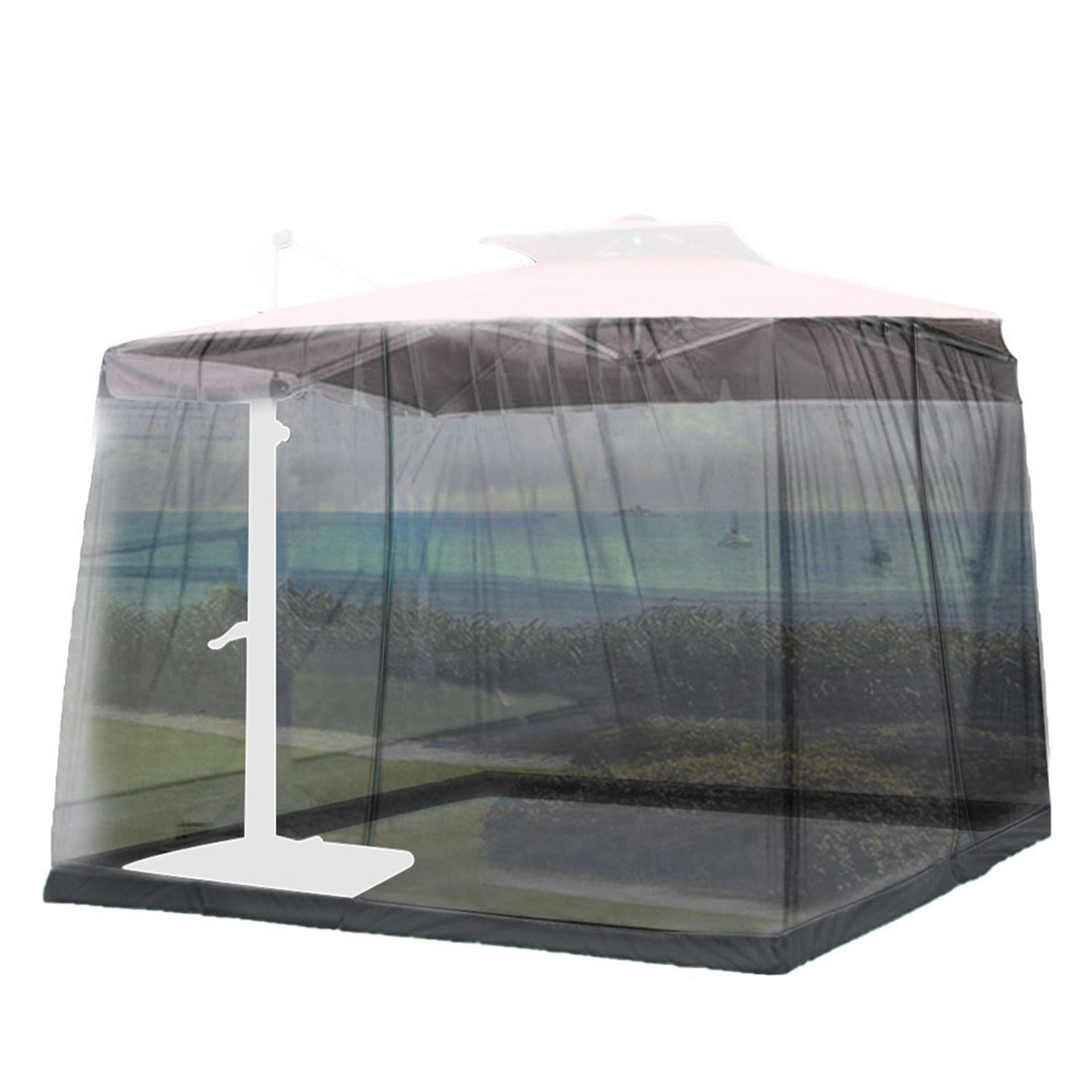 BugBarrier | Buiten Klamboe voor Patio Paraplu - Insecten & Insecten Bescherming Scherm