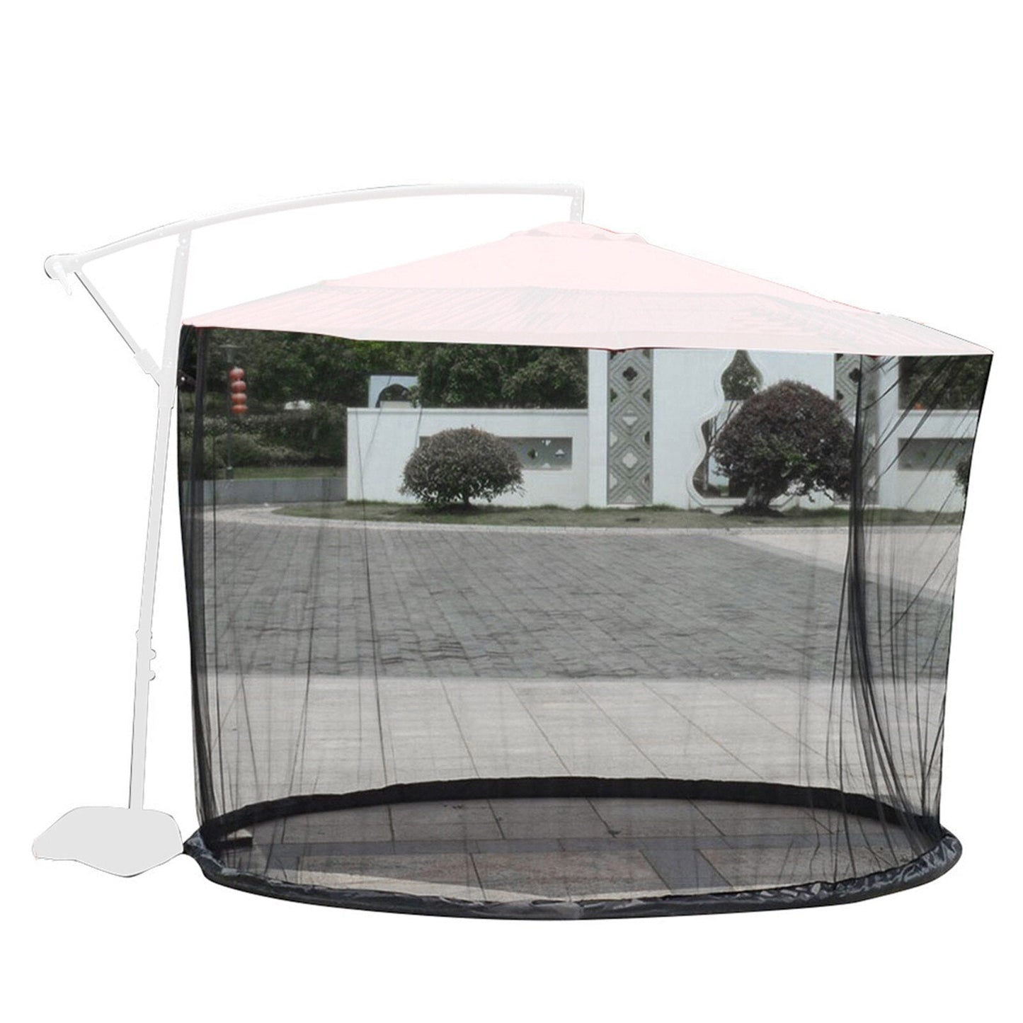 BugBarrier | Buiten Klamboe voor Patio Paraplu - Insecten & Insecten Bescherming Scherm