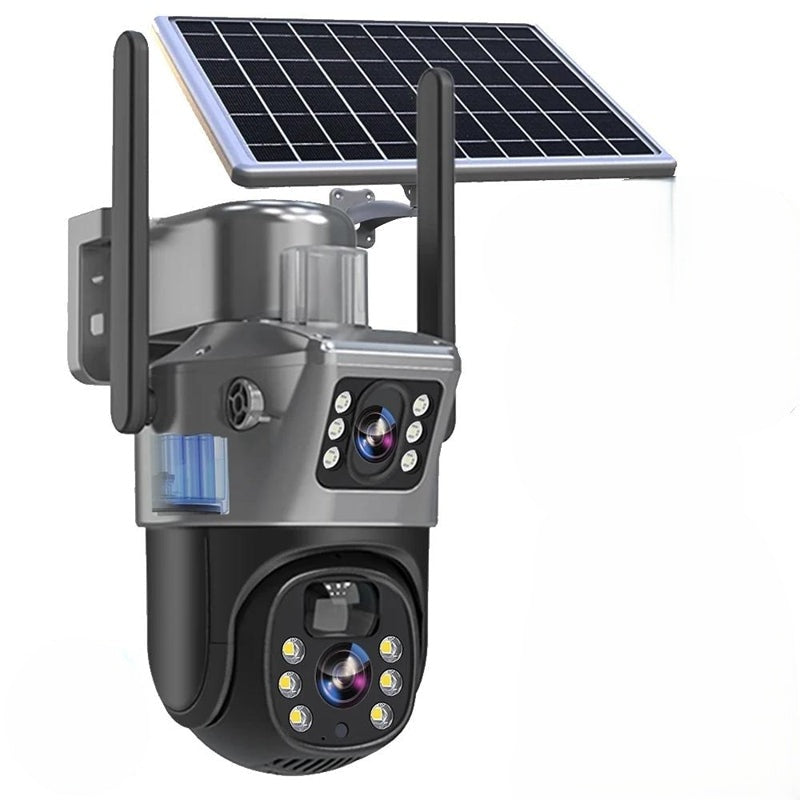 DualGuard Solar 4K – Draadloze 4K Beveiligingscamera met Zonnepaneel en 4G