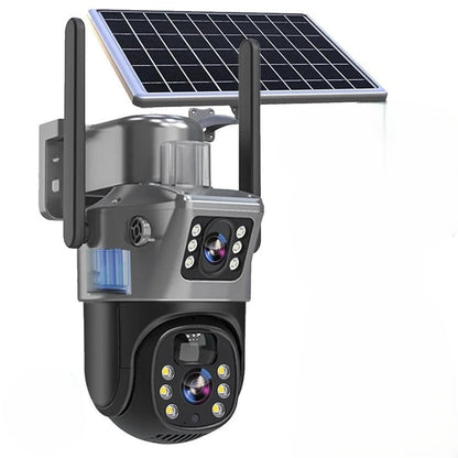 DualGuard Solar 4K – Draadloze 4K Beveiligingscamera met Zonnepaneel en 4G