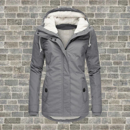 Elegante Dames Winterjas – Comfortabele Middellange Jas met Praktische Zakken
