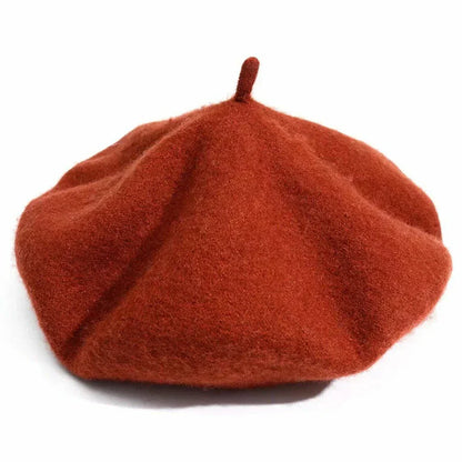 Elegante Vilten Baret – Klassieke ronde vorm met zachte stof