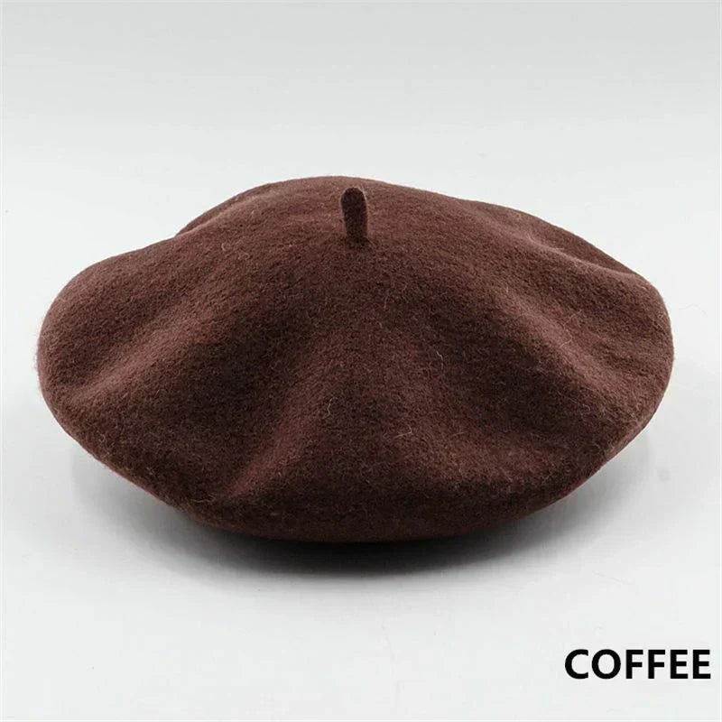 Elegante Vilten Baret – Klassieke ronde vorm met zachte stof