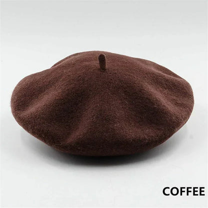 Elegante Vilten Baret – Klassieke ronde vorm met zachte stof