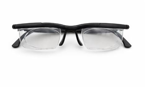 Verstelbare leesbrille met continue focus voor dichtbij en veraf