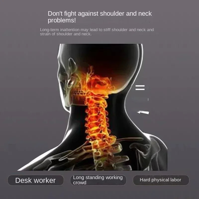 SoyaComfort Ergonomisch Kussen – Orthopedisch Nek- en Schouderkussen met Massagefunctie