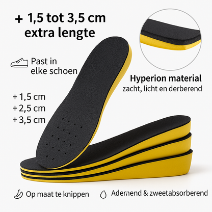 Verstelbare Inlegzolen met Hoogteverhoging en Ademend Comfort