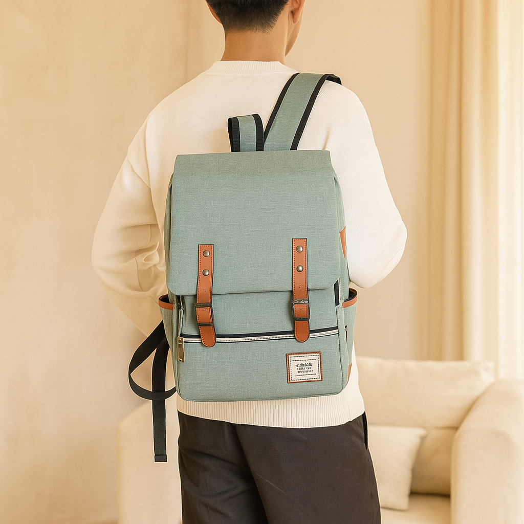 Robuuste Outdoor Rugzak met Laptopvak - Waterafstotend en Stijlvol