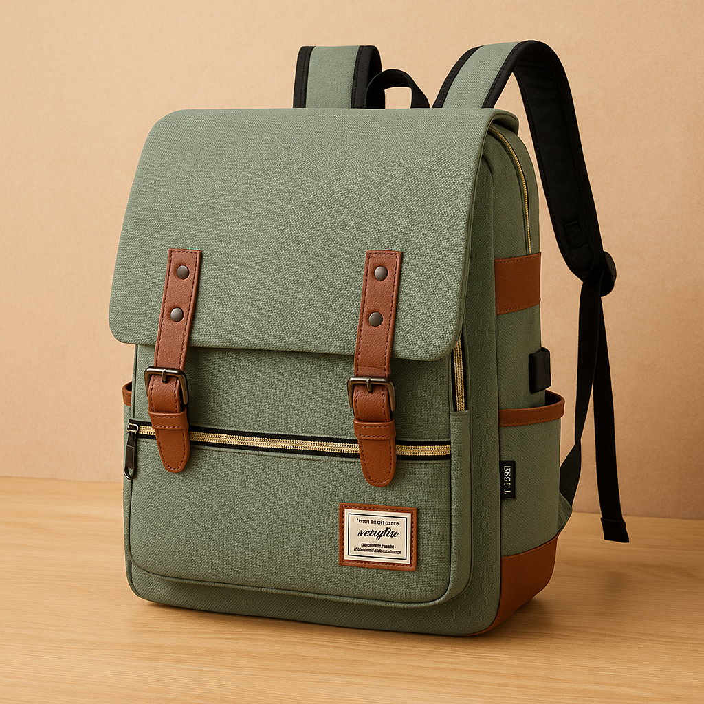 Robuuste Outdoor Rugzak met Laptopvak - Waterafstotend en Stijlvol