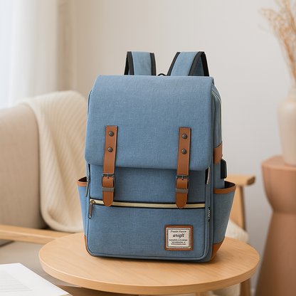 Robuuste Outdoor Rugzak met Laptopvak - Waterafstotend en Stijlvol