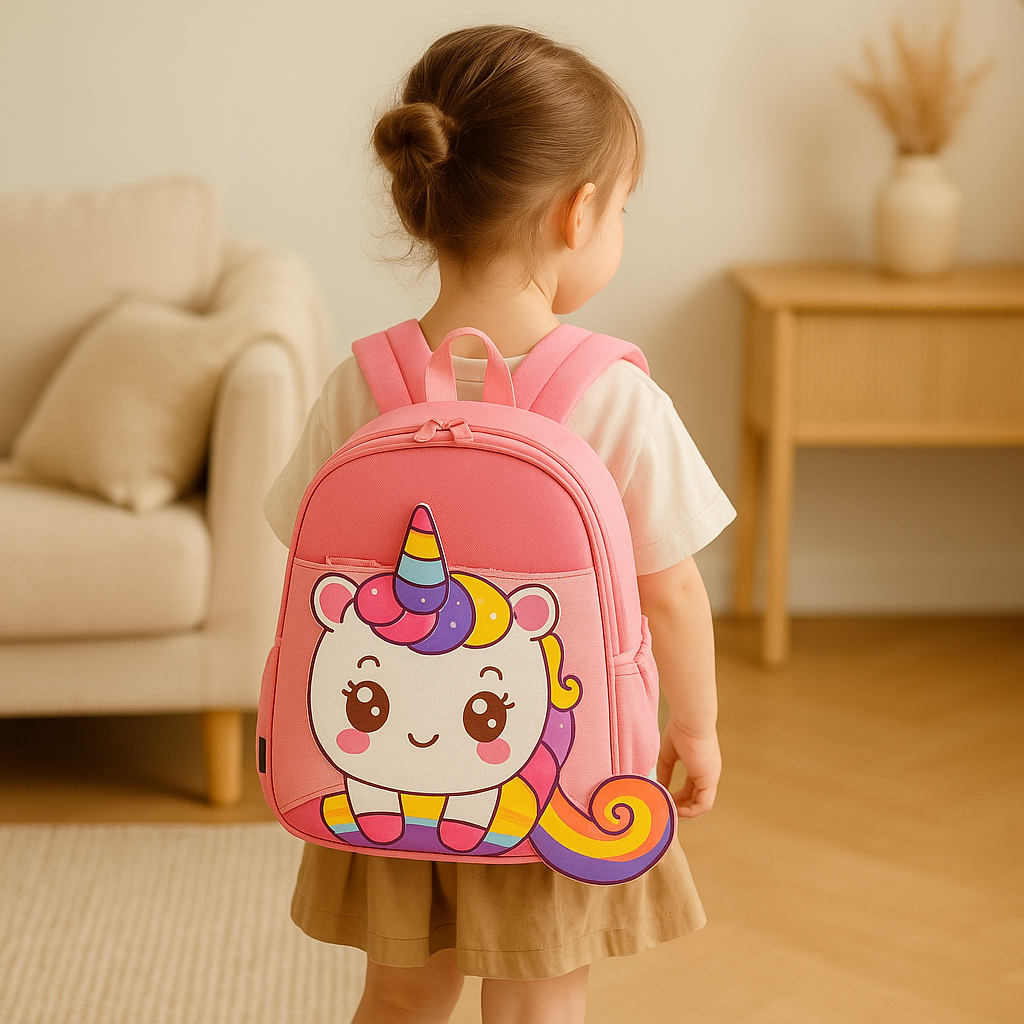 Kinder Rugzak met Cartoon-Dino Ontwerp - Lichtgewicht en Ademend