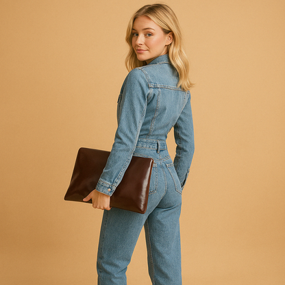 Blauwlicht Denim Jumpsuit voor Dames – Comfortabel en Stijlvol