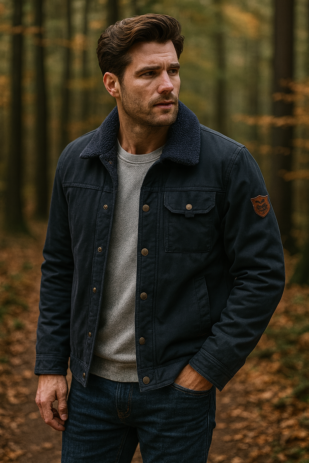 NordHaven Winter Jacket for Men – Warm Water-Repellent Coat with Lining