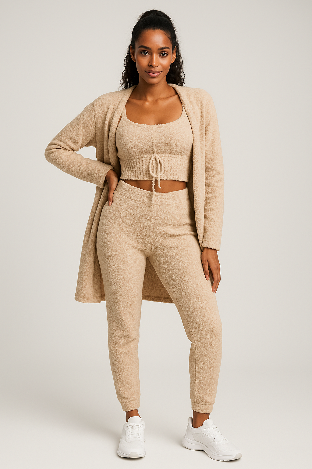 Zachtlijn Women's Loungewear Set 3-piece with Hoodie, Pants, and Top