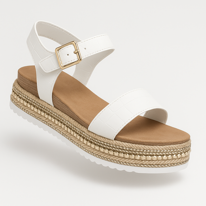 Dagcomfort Orthopedische Sandaal met Enkelband – Ondersteunend voetbed, ademend en stijlvol – Dames sandalen voor elke dag