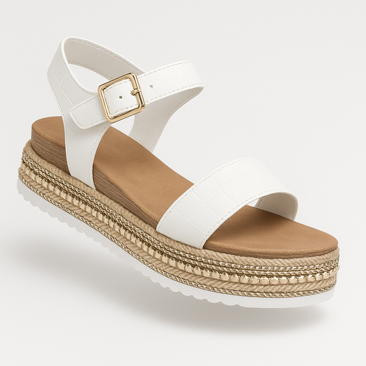 Dagcomfort Orthopedische Sandaal met Enkelband – Ondersteunend voetbed, ademend en stijlvol – Dames sandalen voor elke dag