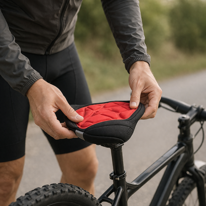 ZadelHoes ComfortGel – Dempende Fietszadel Hoes Ademend